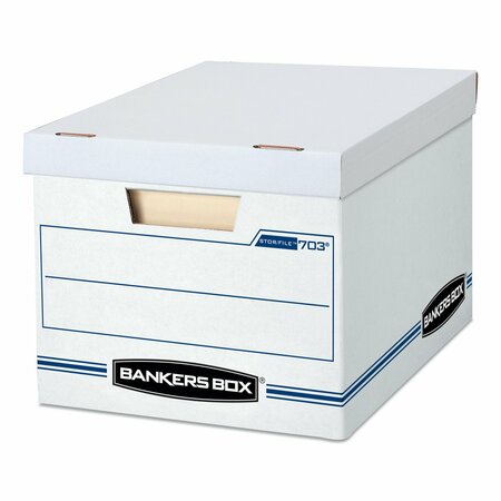 BANKERS BOX STOR/FILE Storage Boxes, Letter/Legal, 12"x16.25"x10.5", White, PK20 0070333